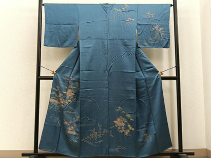 平和屋着物■訪問着　御所解文　金彩　正絹　逸品　BAAY6807hj