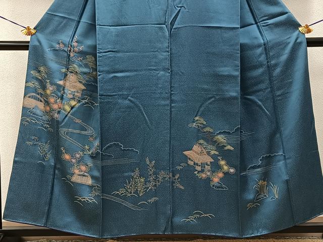 平和屋着物■訪問着　御所解文　金彩　正絹　逸品　BAAY6807hj