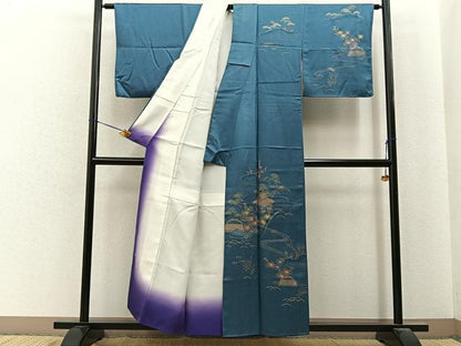 平和屋着物■訪問着　御所解文　金彩　正絹　逸品　BAAY6807hj