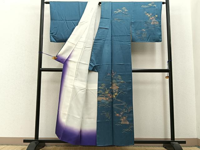 平和屋着物■訪問着　御所解文　金彩　正絹　逸品　BAAY6807hj