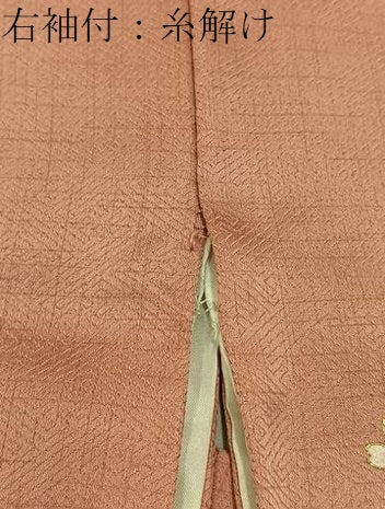 平和屋着物■訪問着　雪輪花鳥文　暈し染め　金銀彩　正絹　逸品　BAAY6809hj