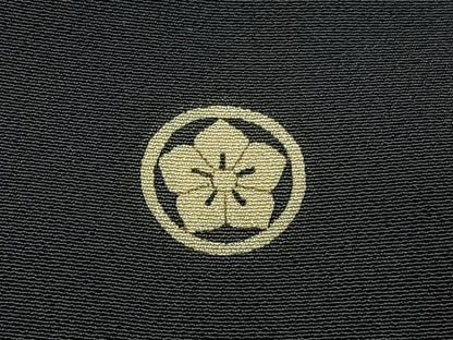 平和屋着物■豪華黒留袖　総刺繍　松に尾長鶏　金糸　正絹　逸品　BAAY6813hj