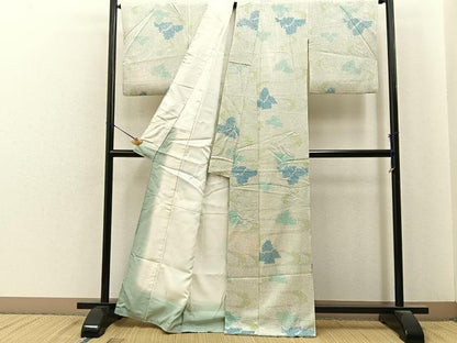 平和屋着物■上質な小紋　総絞り　風景文　正絹　逸品　BAAY6817hj