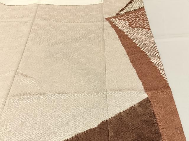 平和屋着物■豪華色留袖　絞り　駒刺繍　吉祥文　正絹　逸品　BAAY6818hj