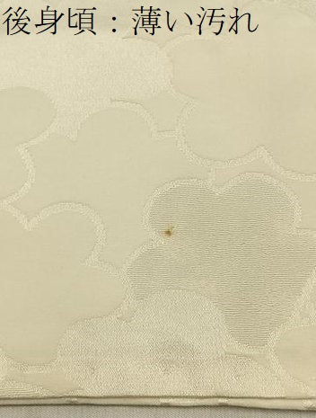 平和屋着物■長襦袢　袷　花地紋　正絹　逸品　BAAY6826hj