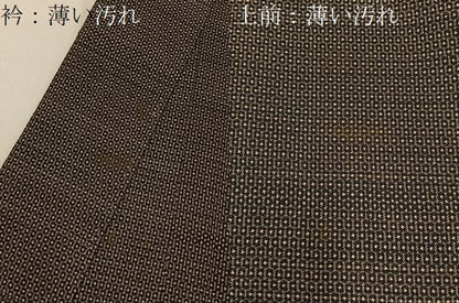 平和屋着物■男性　本場大島紬　120亀甲　総詰め　正絹　逸品　BAAY6828hj