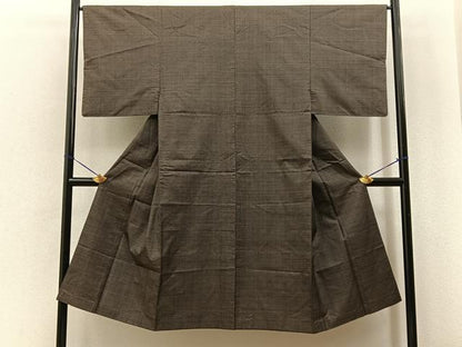 平和屋着物■男性　本場大島紬　120亀甲　総詰め　正絹　逸品　BAAY6828hj