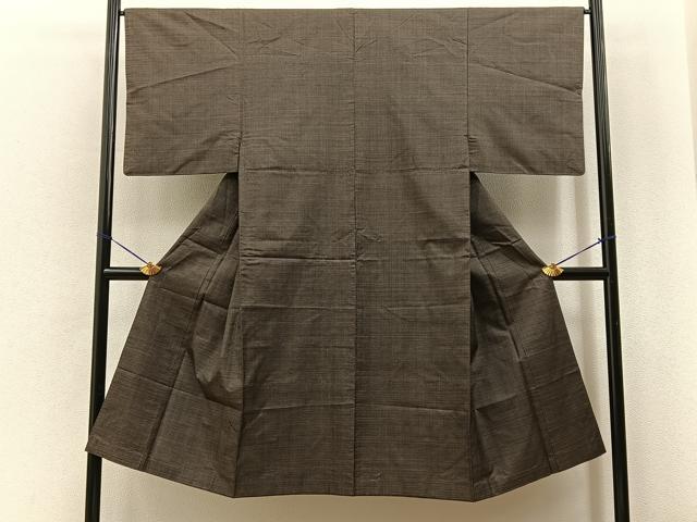 平和屋着物■男性　本場大島紬　120亀甲　総詰め　正絹　逸品　BAAY6828hj