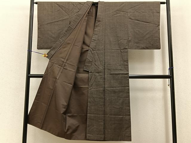 平和屋着物■男性　本場大島紬　120亀甲　総詰め　正絹　逸品　BAAY6828hj
