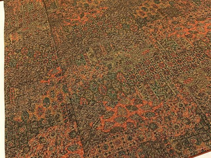 平和屋着物■上質な小紋　更峰作　雲取扇面花文　正絹　逸品　未使用　BAAY6845hj