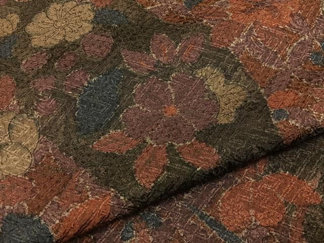 平和屋着物■訪問着　作家物　草花文　正絹　逸品　BAAY6846hj