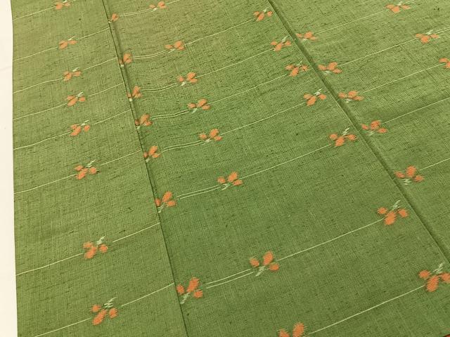 平和屋着物■上質な紬　舞花文　正絹　逸品　BAAY6852hj