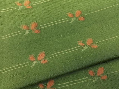 平和屋着物■上質な紬　舞花文　正絹　逸品　BAAY6852hj