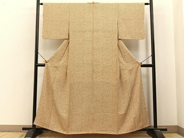 平和屋着物■上質な小紋　梅唐草文　正絹　逸品　BAAY6854hj