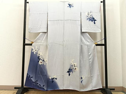 平和屋着物■訪問着　草花文　暈し染め　正絹　逸品　BAAY6873hj