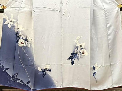 平和屋着物■訪問着　草花文　暈し染め　正絹　逸品　BAAY6873hj