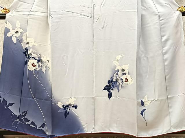 平和屋着物■訪問着　草花文　暈し染め　正絹　逸品　BAAY6873hj
