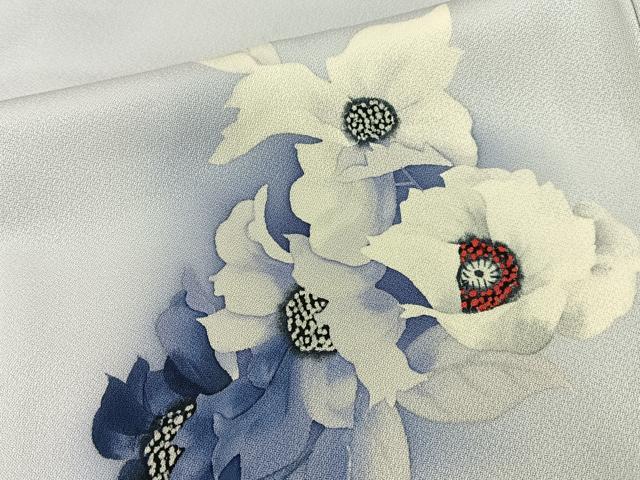 平和屋着物■訪問着　草花文　暈し染め　正絹　逸品　BAAY6873hj
