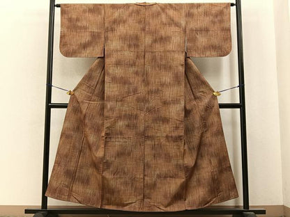 平和屋着物■上質な紬　霞文　正絹　逸品　BAAY6874hj