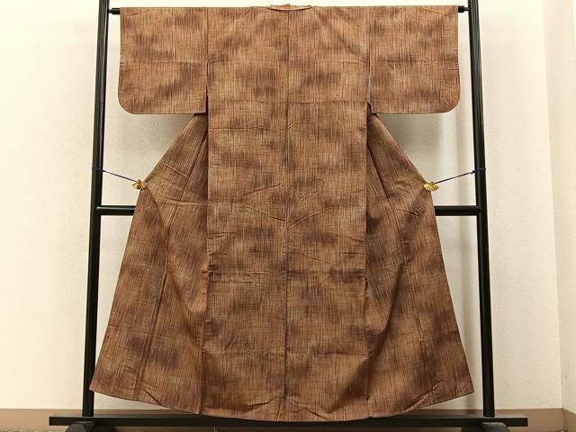 平和屋着物■上質な紬　霞文　正絹　逸品　BAAY6874hj