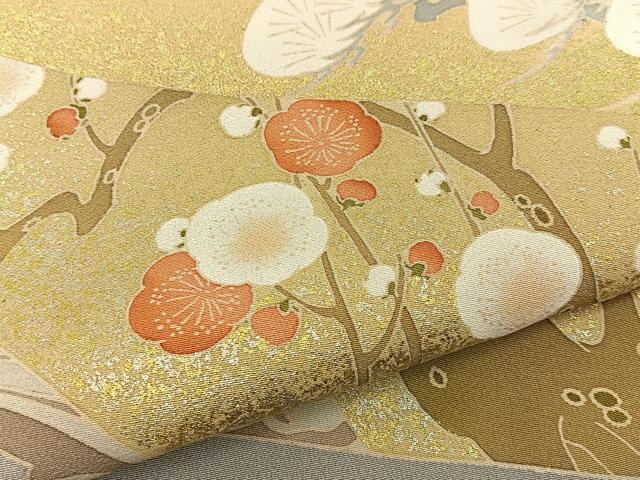 平和屋着物■豪華色留袖　駒刺繍　松竹梅飛鶴文　暈し染め　金彩　正絹　逸品　未使用　BAAY6878hj