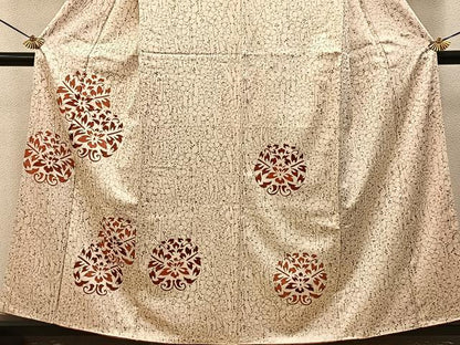 平和屋着物■訪問着　駒刺繍　宝相華　金彩　正絹　逸品　BAAY6884hj
