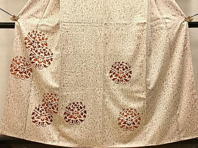 平和屋着物■訪問着　駒刺繍　宝相華　金彩　正絹　逸品　BAAY6884hj
