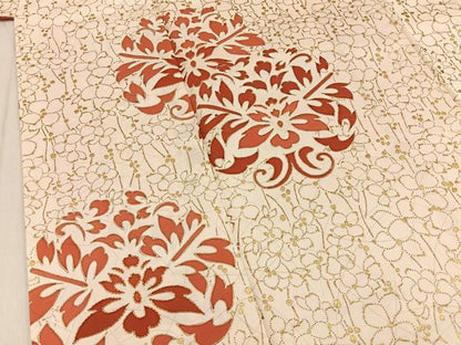 平和屋着物■訪問着　駒刺繍　宝相華　金彩　正絹　逸品　BAAY6884hj