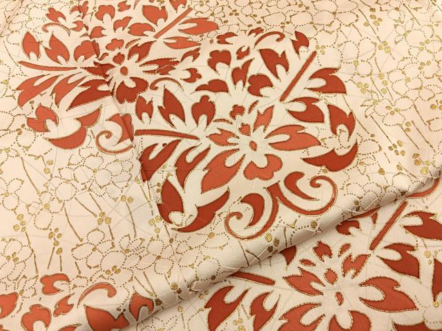 平和屋着物■訪問着　駒刺繍　宝相華　金彩　正絹　逸品　BAAY6884hj