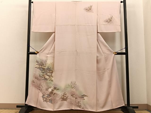 平和屋着物■訪問着　松竹梅　御所解文　暈し染め　金彩　鈴乃屋扱い　正絹　逸品　BAAY6885hj