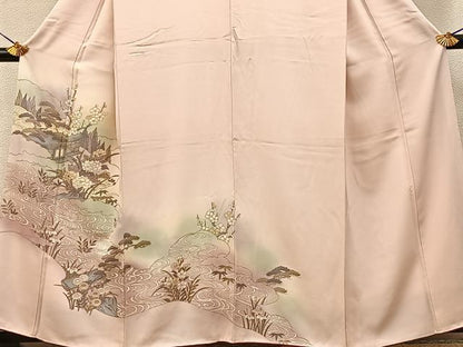 平和屋着物■訪問着　松竹梅　御所解文　暈し染め　金彩　鈴乃屋扱い　正絹　逸品　BAAY6885hj