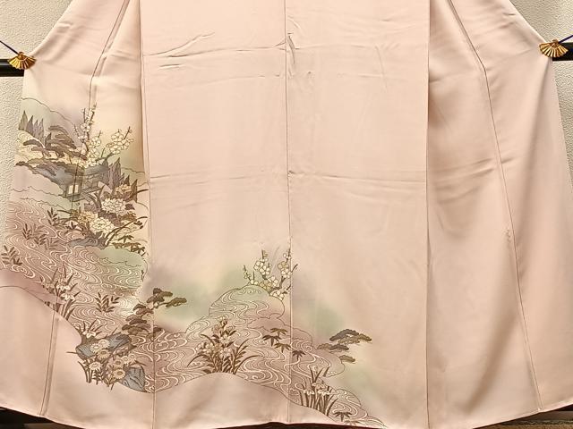 平和屋着物■訪問着　松竹梅　御所解文　暈し染め　金彩　鈴乃屋扱い　正絹　逸品　BAAY6885hj