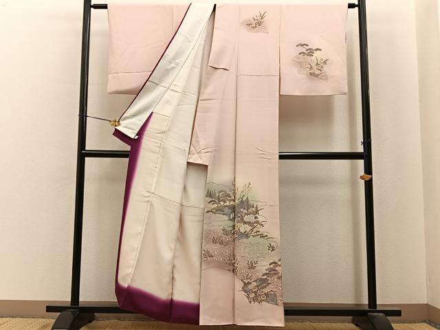 平和屋着物■訪問着　松竹梅　御所解文　暈し染め　金彩　鈴乃屋扱い　正絹　逸品　BAAY6885hj