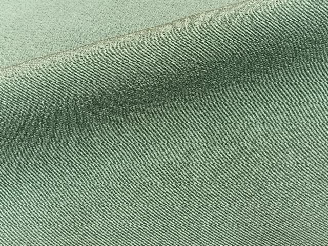 平和屋着物■上質な色無地　錆青磁色　正絹　逸品　BAAY6887hj