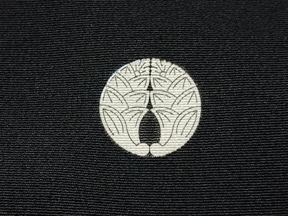 平和屋着物●松尾光琳　黒留袖　駒刺繍　飛鶴花車文　金彩　正絹　逸品　BAAY6891hj