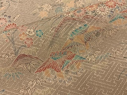 平和屋着物■上質な小紋　御所解文　正絹　逸品　BAAY6900hj
