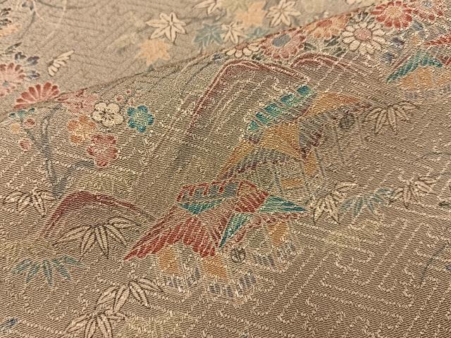 平和屋着物■上質な小紋　御所解文　正絹　逸品　BAAY6900hj