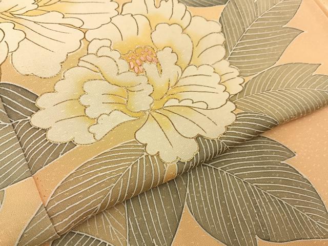 平和屋着物■訪問着　刺繍　牡丹　金彩　正絹　逸品　BAAY6902hj