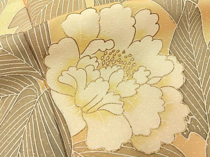 平和屋着物■訪問着　刺繍　牡丹　金彩　正絹　逸品　BAAY6902hj