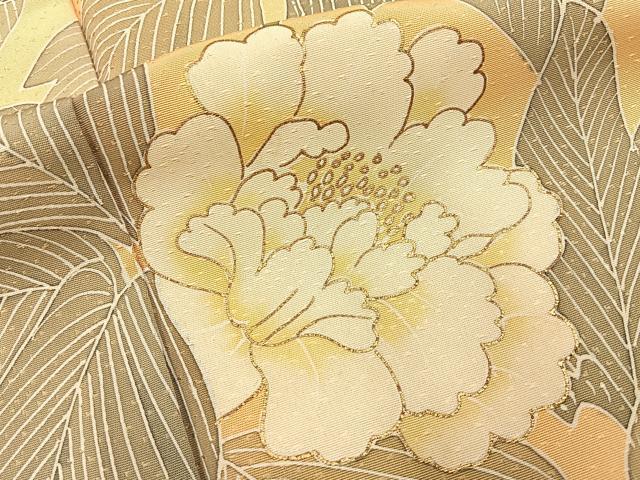 平和屋着物■訪問着　刺繍　牡丹　金彩　正絹　逸品　BAAY6902hj