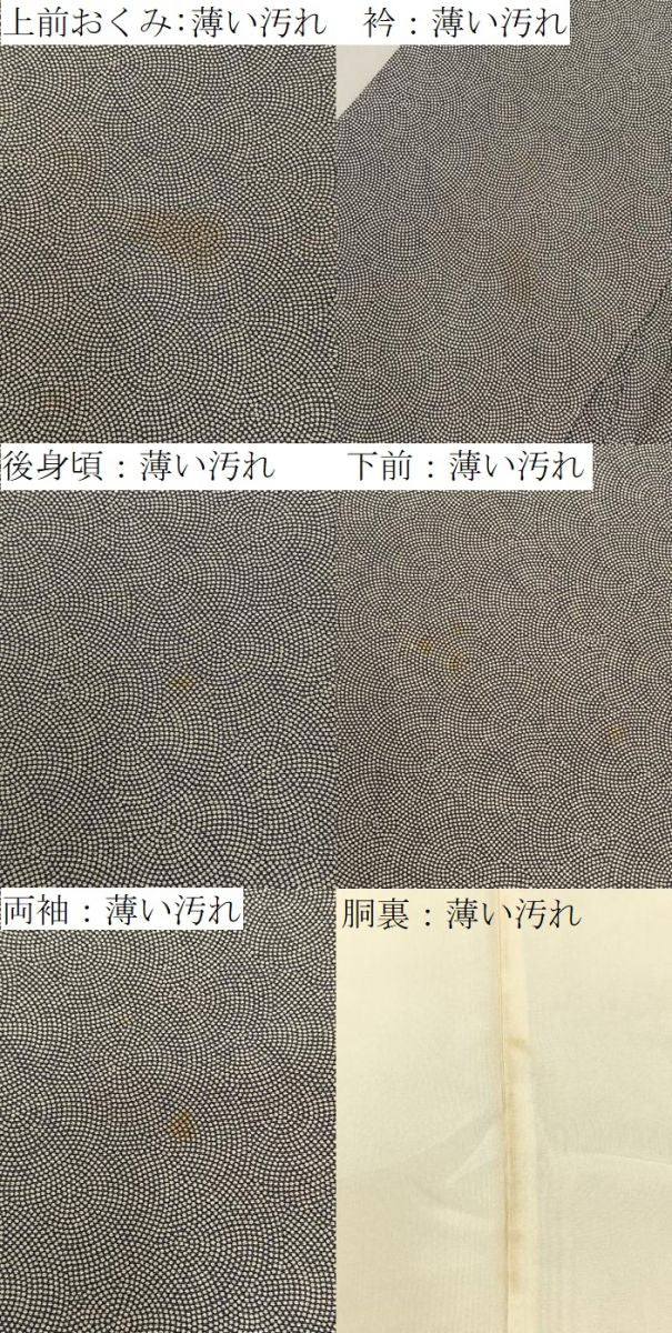 平和屋着物■江戸小紋　鮫小紋柄　正絹　逸品　BAAY6904hj