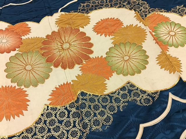 平和屋着物■豪華振袖　駒刺繍　雲取菊文　金彩　正絹　逸品　BAAY6906hj