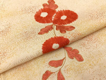 平和屋着物■訪問着　絞り　駒刺繍　万寿菊　正絹　逸品　BAAY6913hj