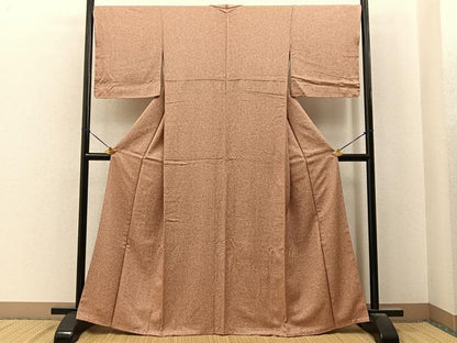 平和屋着物■上質な小紋　霞文　正絹　逸品　未使用　BAAY6918hj