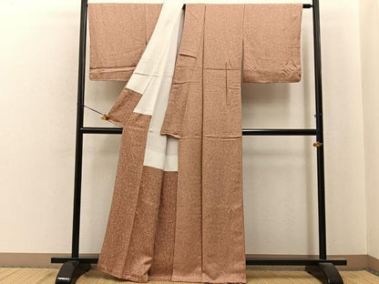 平和屋着物■上質な小紋　霞文　正絹　逸品　未使用　BAAY6918hj
