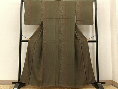 平和屋着物■上質な小紋　舞桜間道　正絹　逸品　BAAY6921hj