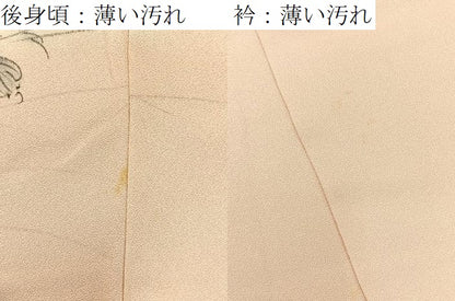 平和屋着物■訪問着　作家物　手描き　流水秋草文　暈し染め　正絹　逸品　BAAY6929hj