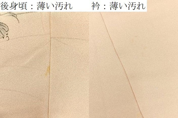 平和屋着物■訪問着　作家物　手描き　流水秋草文　暈し染め　正絹　逸品　BAAY6929hj
