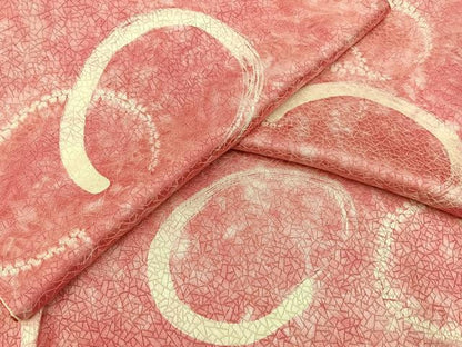 平和屋着物■上質な小紋　絞り　円　正絹　逸品　未使用　BAAY6931hj