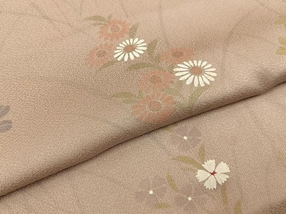 平和屋着物■上質な小紋　秋草文　正絹　逸品　BAAY6936hj